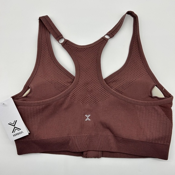 Xersion Women's Rose Taupe Medium Support Sports Bra Size M L - Picture 7 of 11